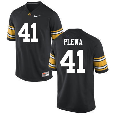 Men #41 Johnny Plewa Iowa Hawkeyes College Football Jerseys Sale-Black